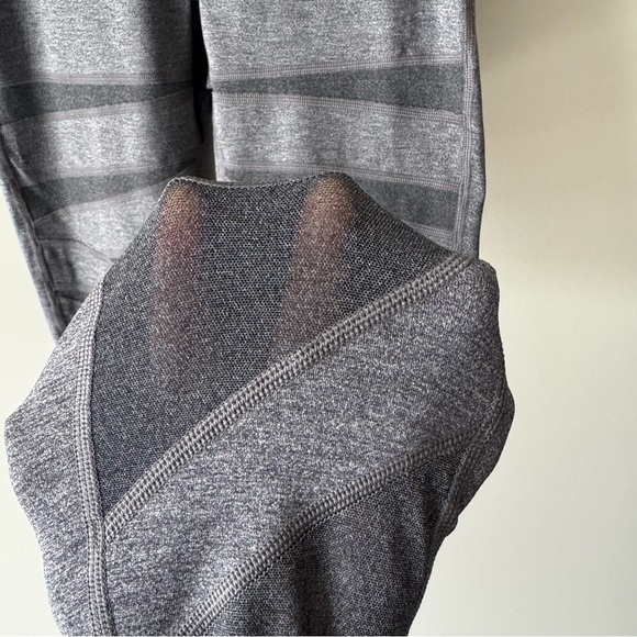 LULULEMON Wunder Under HR Tight SE Tech Gray Leggings w/ mesh detail Size 4 - Picture 3 of 5